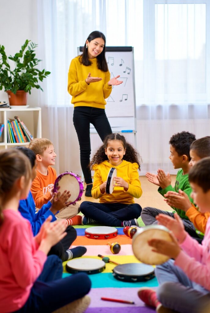 Criança expressando emoções em atividade de educação socioemocional