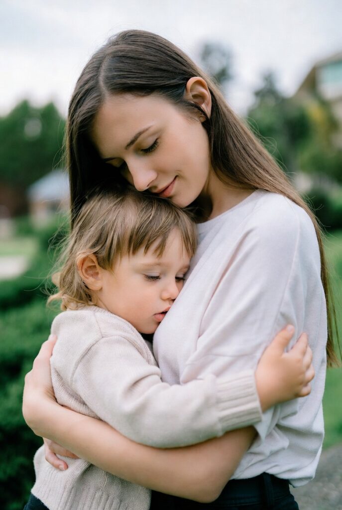 Pai e filho interagindo em momento de parentalidade consciente